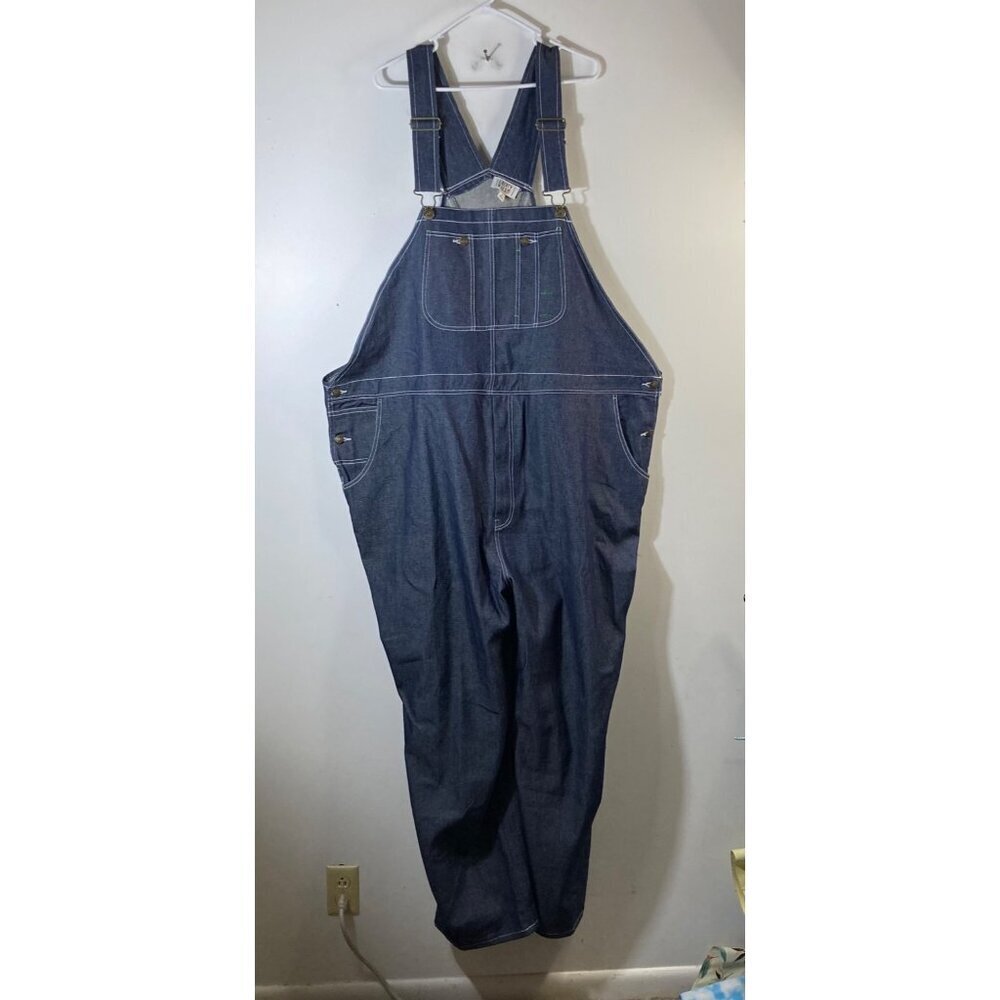 Mens Liberty Blues Denim Overalls Blue 54 x 38 Cotton‎ #1